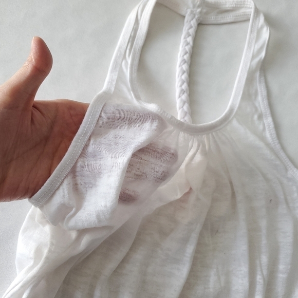 MIKEN Swim Burnout Braided T Strap Tank Coverup - Picture 3 of 7